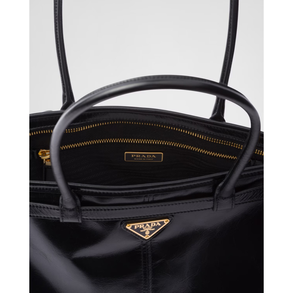 Prada Bonnie Large Leather Handbag