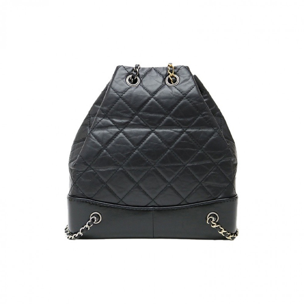 Chanel Aged Calfskin Quilted Gabrielle Backpack