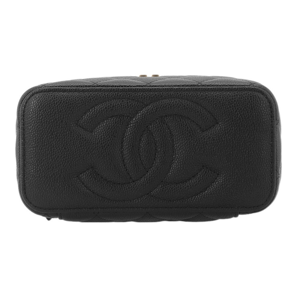 Chanel 23P Long Box With Chain Black