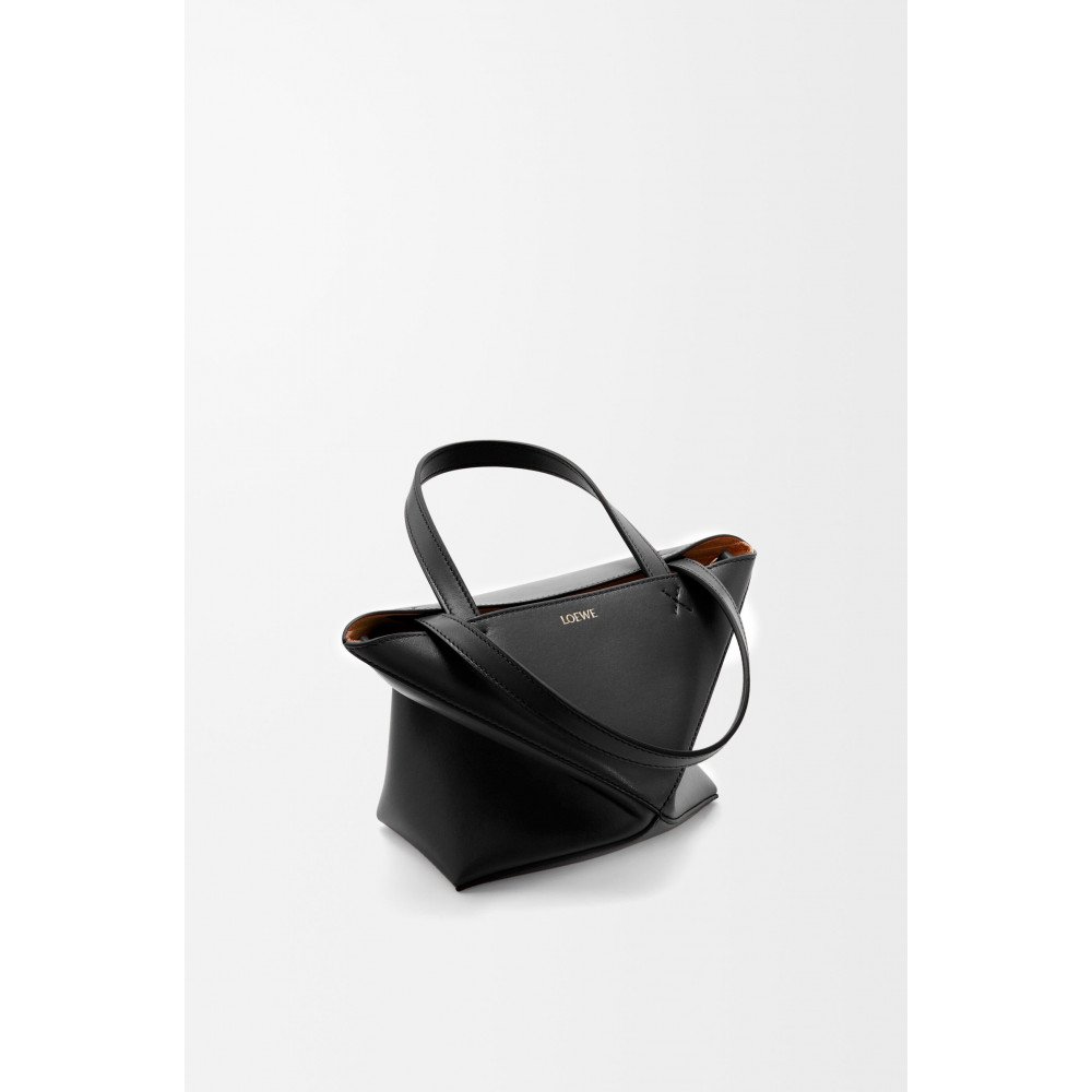 Mini Puzzle Fold Tote In Shiny Calfskin Mini Puzzle Fold Tote In Shiny Calfskin
