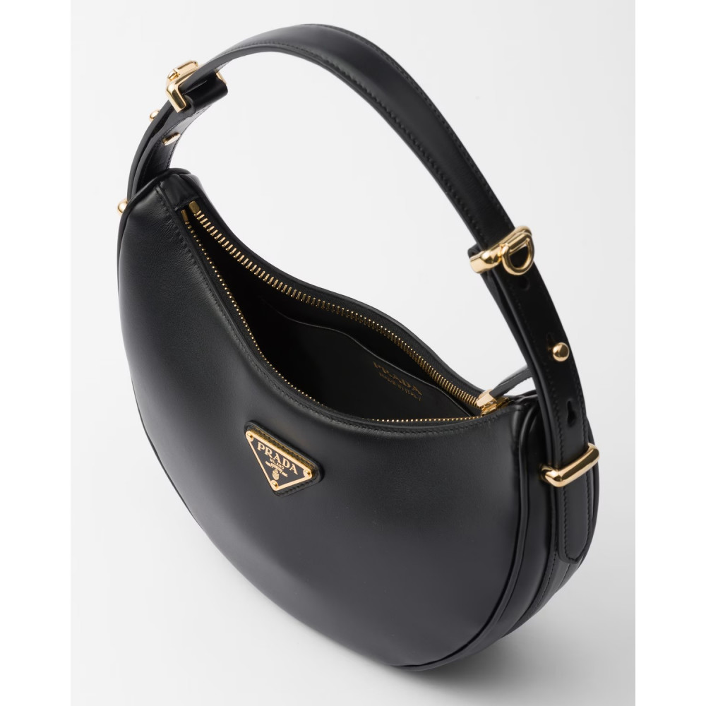 Prada Arqué Small Leather Shoulder Bag