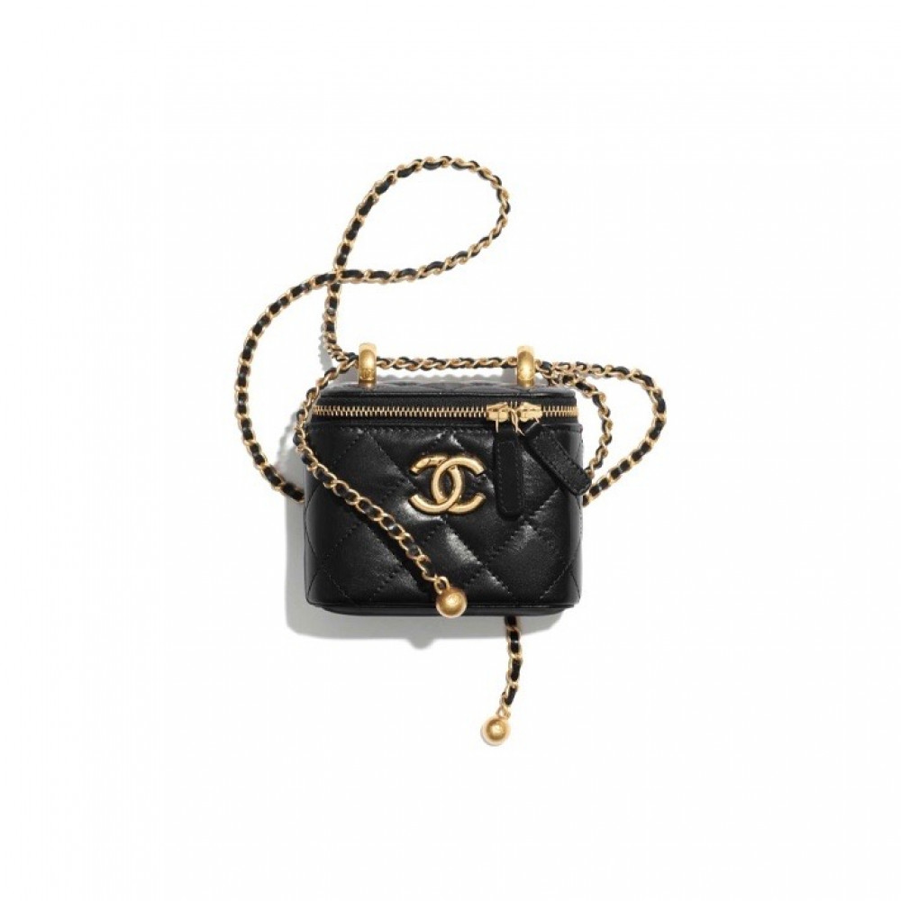 Chanel Cluth With Chain Vanity Box 