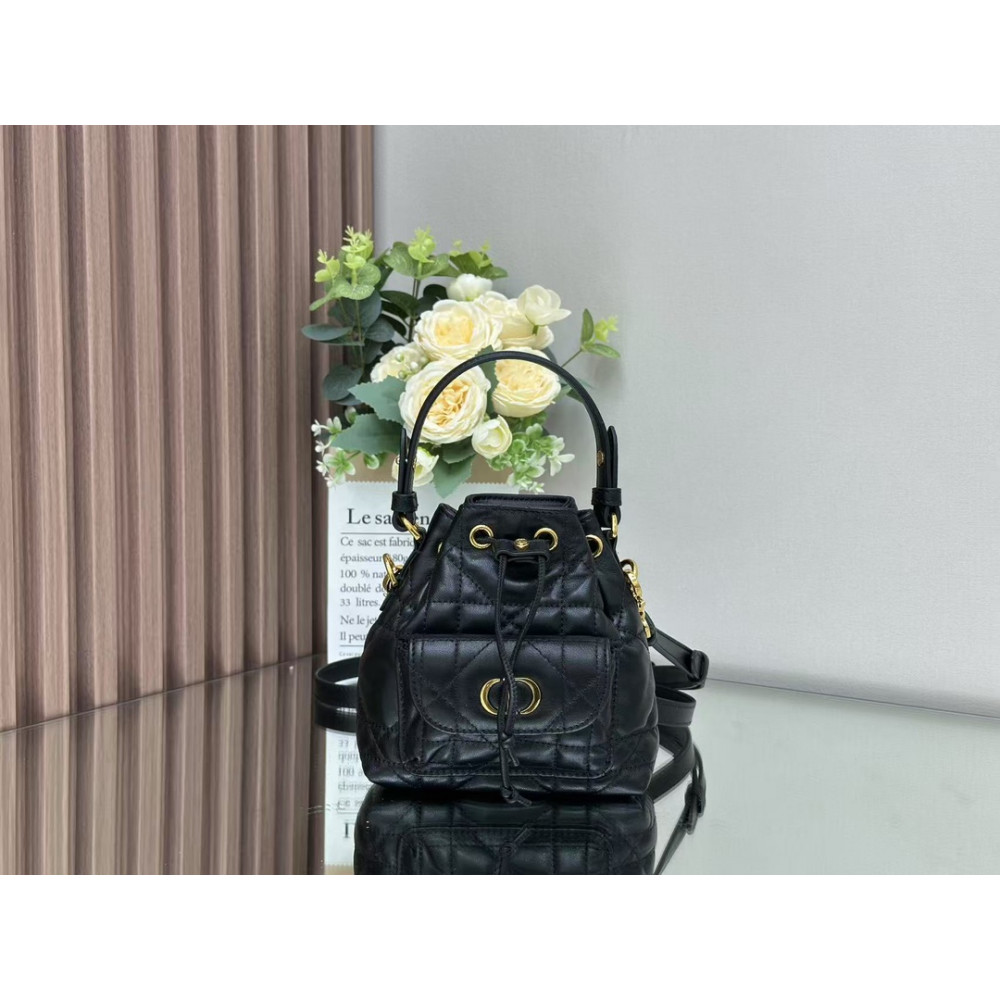 Miniature Dior Caro Bucket Bag