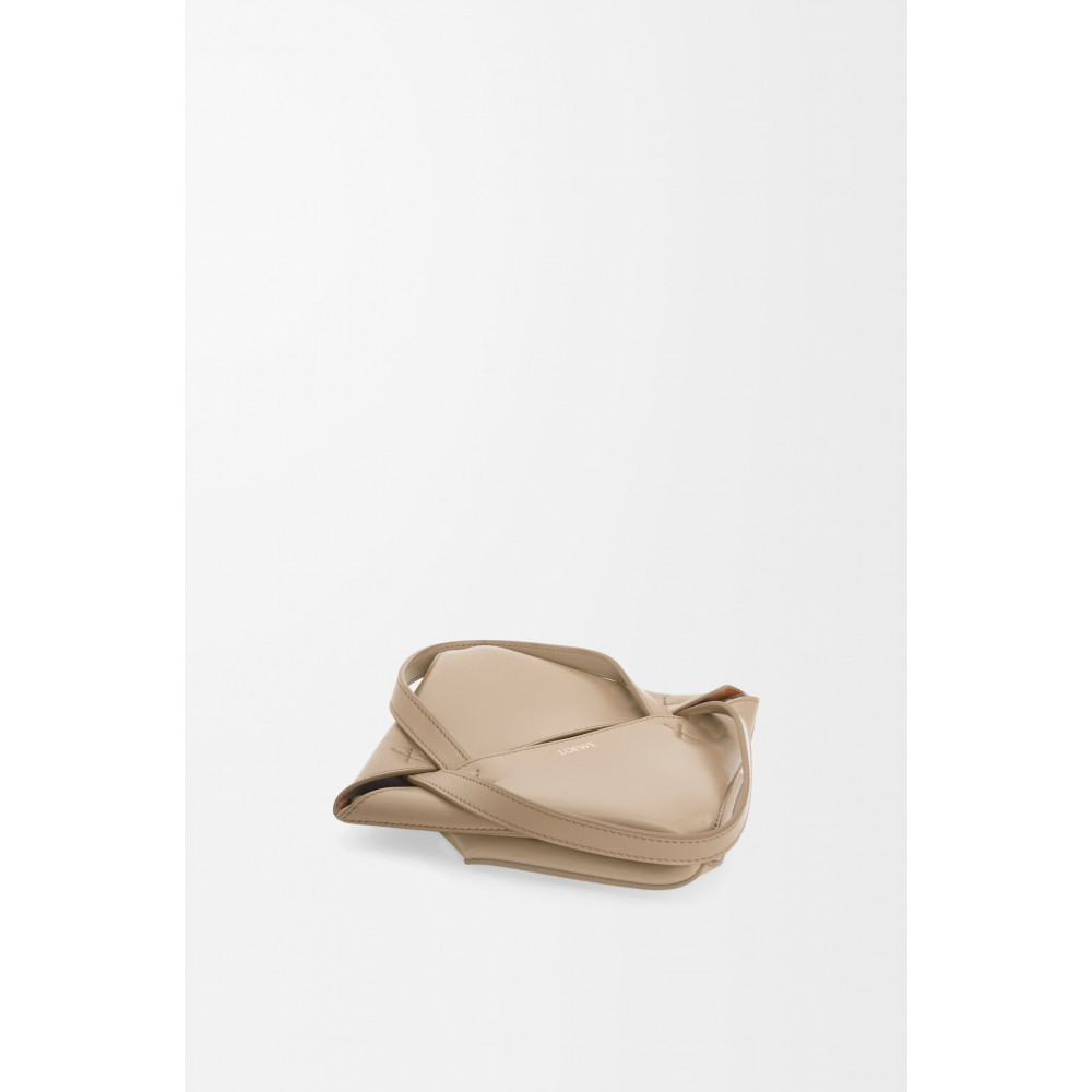 Mini Puzzle Fold Tote In Shiny Calfskin Mini Puzzle Fold Tote In Shiny Calfskin