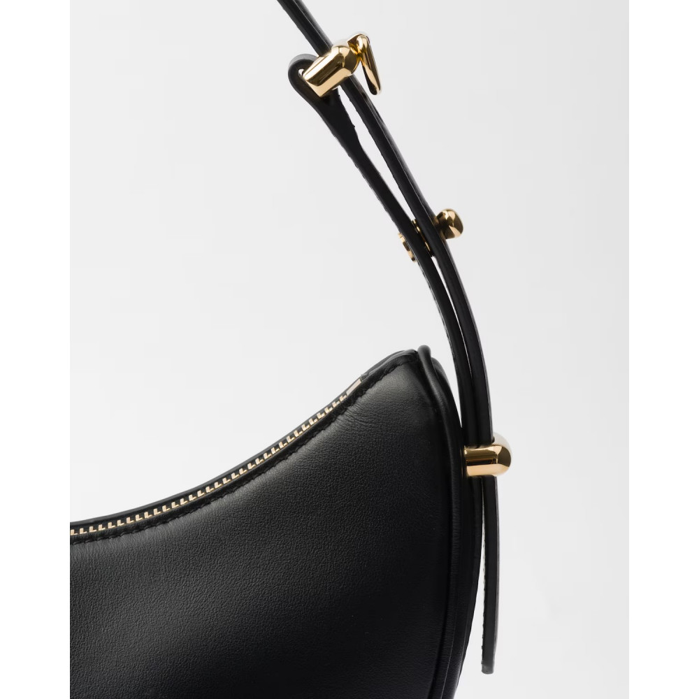 Prada Arqué Small Leather Shoulder Bag