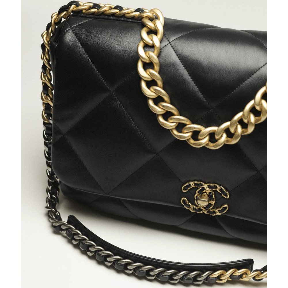 Chanel 19 Maxi Handbag Black Chanel 19 Maxi Handbag Black