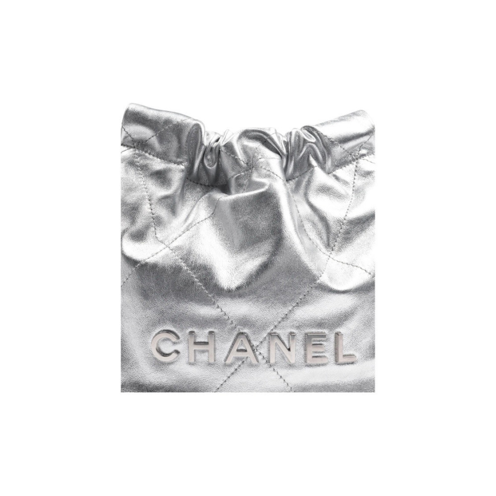 Chanel 22 Mini Handbag Silver