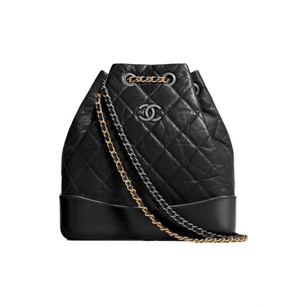 Chanel Aged Calfskin Quilted Gabrielle Backpack