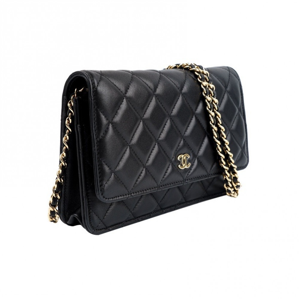 Chanel Classic Flap Bag Wallet On Chain Lambskin