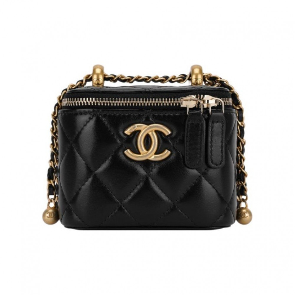 Chanel Cluth With Chain Vanity Box 
