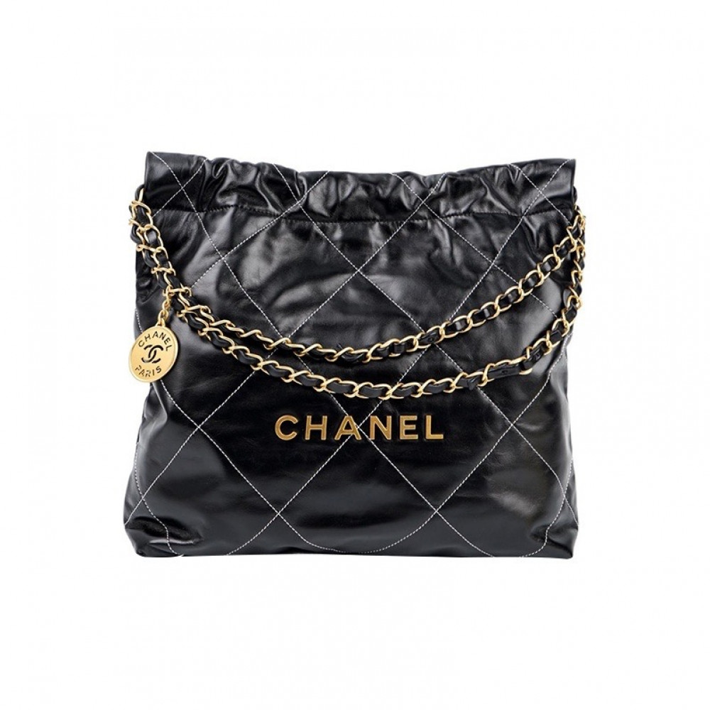 Chanel 22 Handbag With White Line