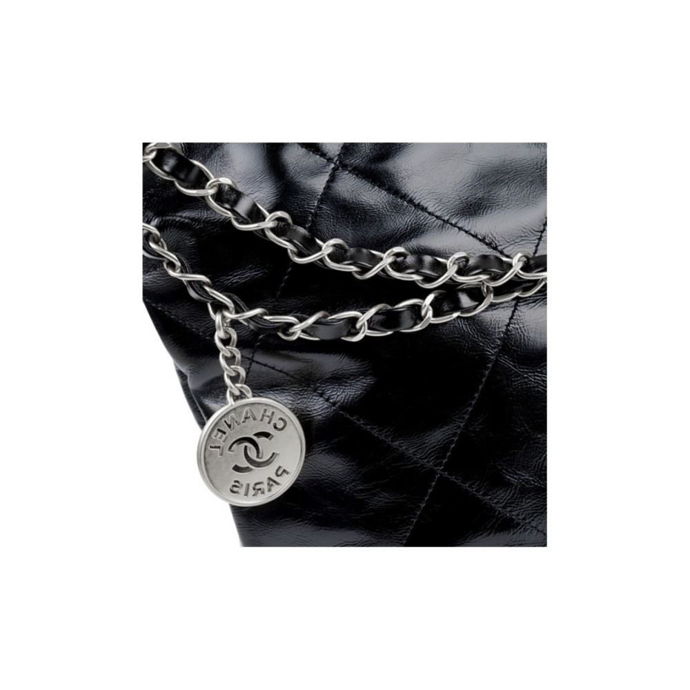 Chanel 22 Handbag Silver-Tone Metal