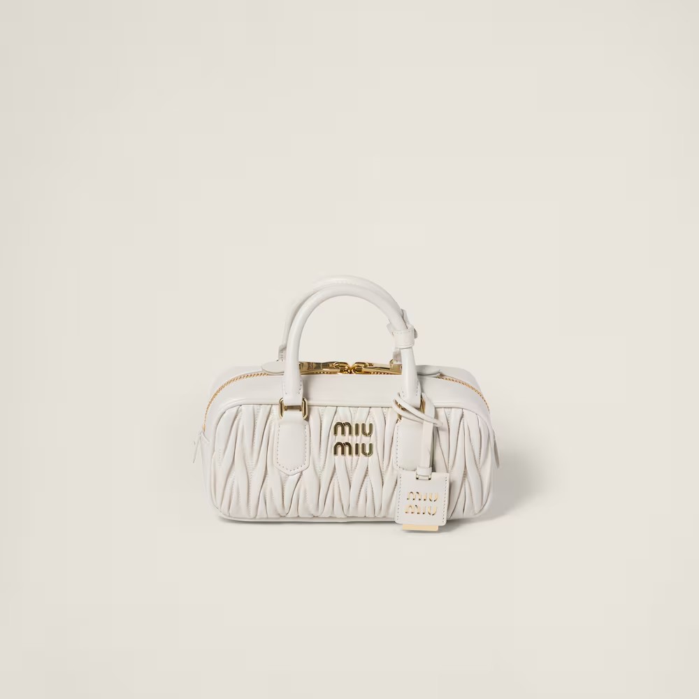 Arcadie Matelassé Small Soft Lamb Leather Handbag
