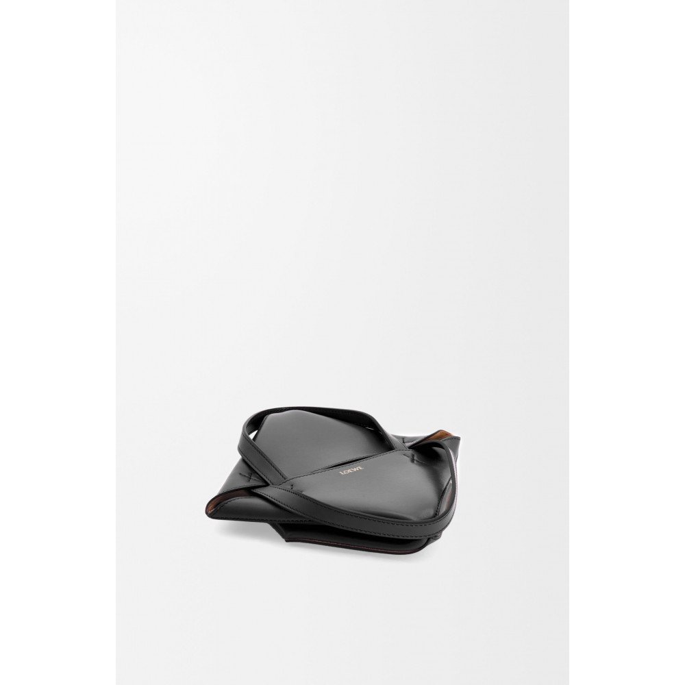 Mini Puzzle Fold Tote In Shiny Calfskin Mini Puzzle Fold Tote In Shiny Calfskin