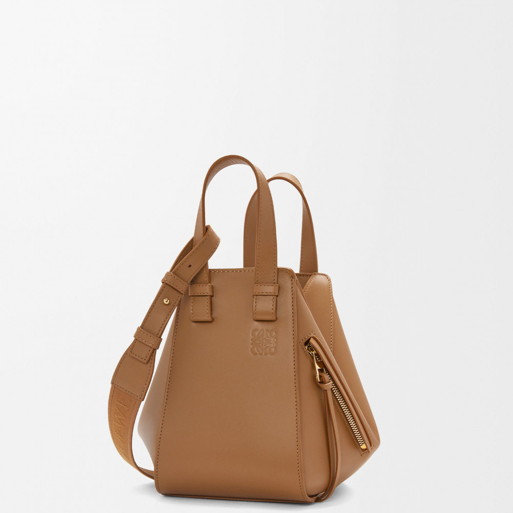 Compact Hammock Bag In Satin Calfskin
