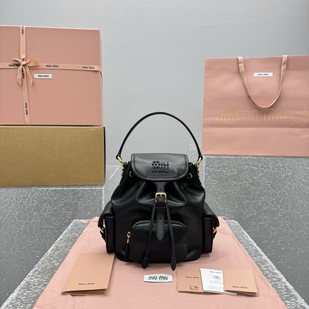 Miumiu Leather Backpack