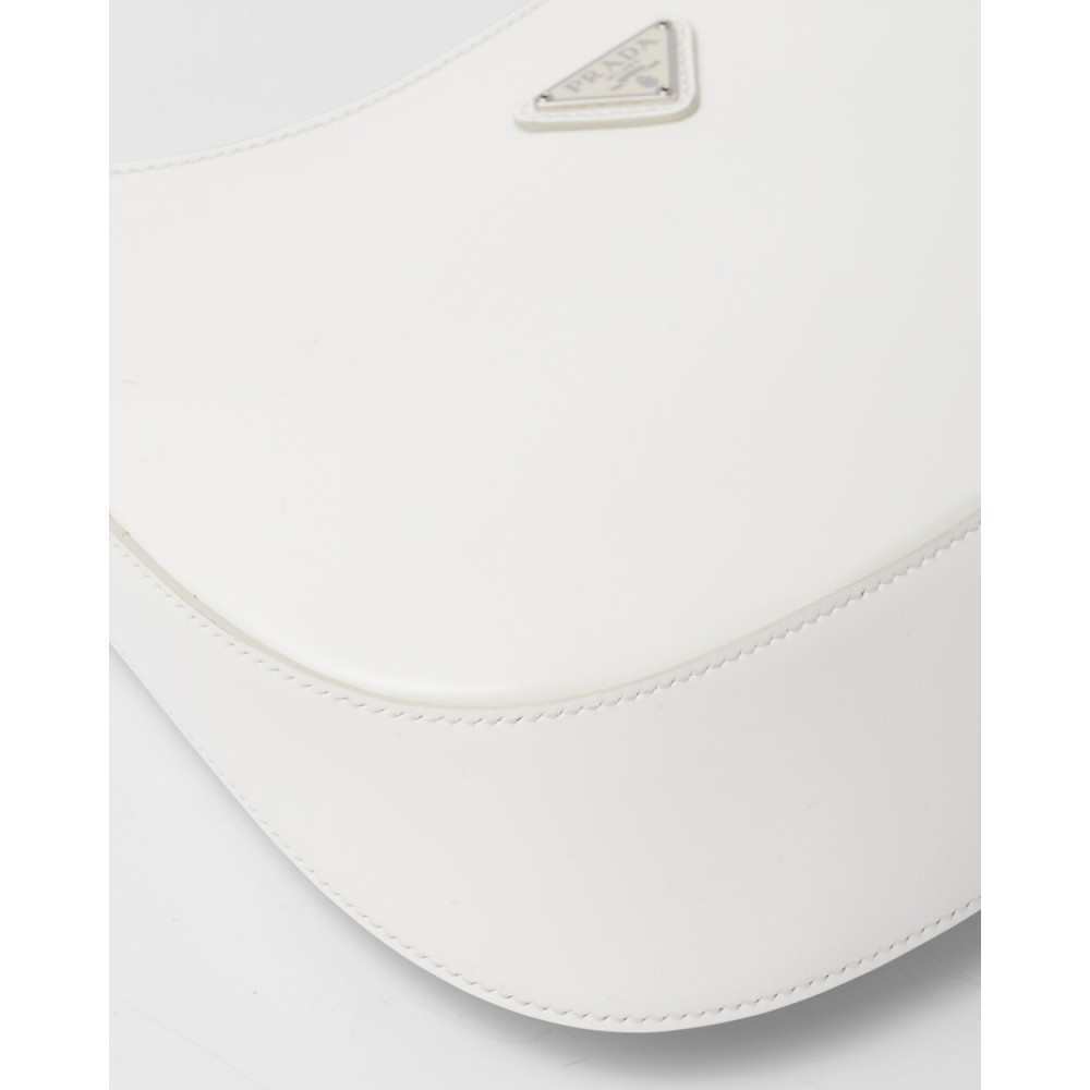 Prada Cleo Glossy Leather Shoulder Bag