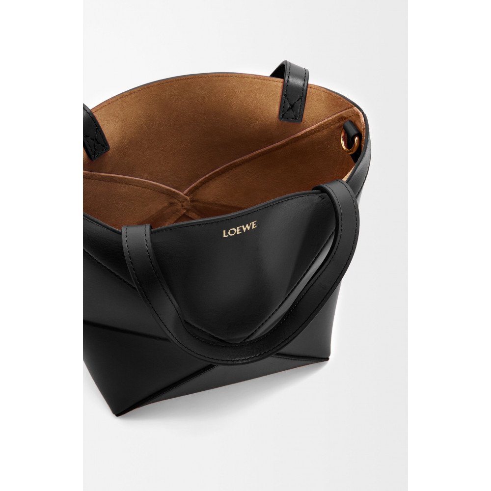Mini Puzzle Fold Tote In Shiny Calfskin Mini Puzzle Fold Tote In Shiny Calfskin