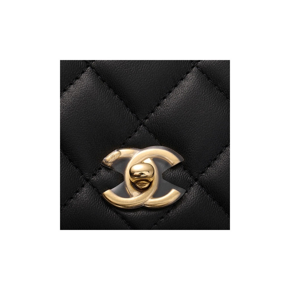 Chanel Wallet On Chain With Top Handle