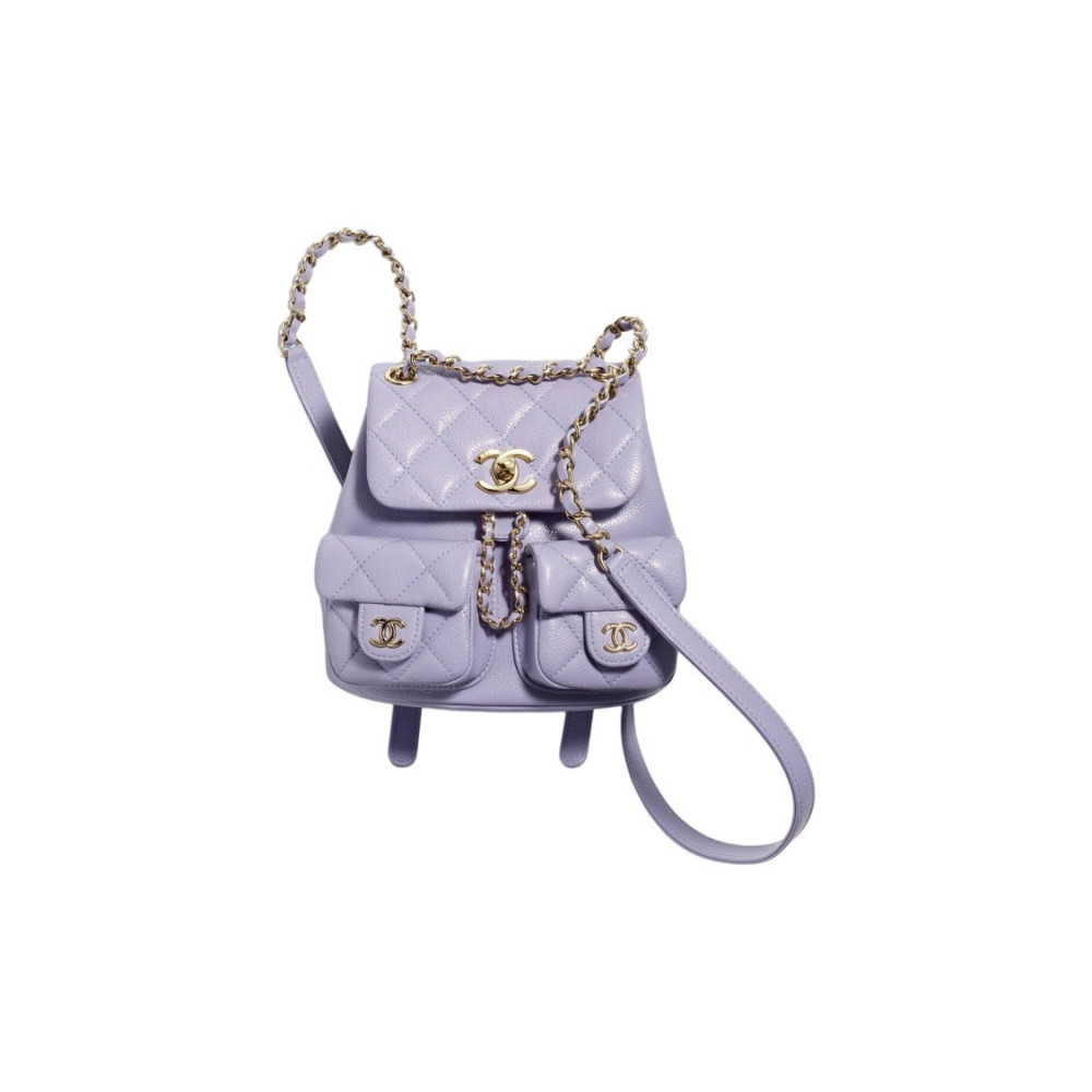 Chanel Grained Calfskin Backpack 