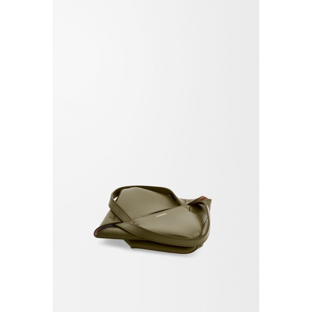 Mini Puzzle Fold Tote In Shiny Calfskin Mini Puzzle Fold Tote In Shiny Calfskin