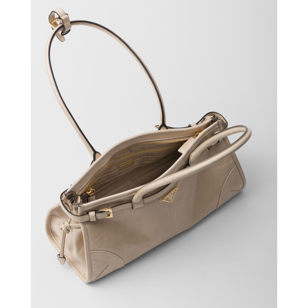 Prada Bonnie Medium Leather Handbag Lilac