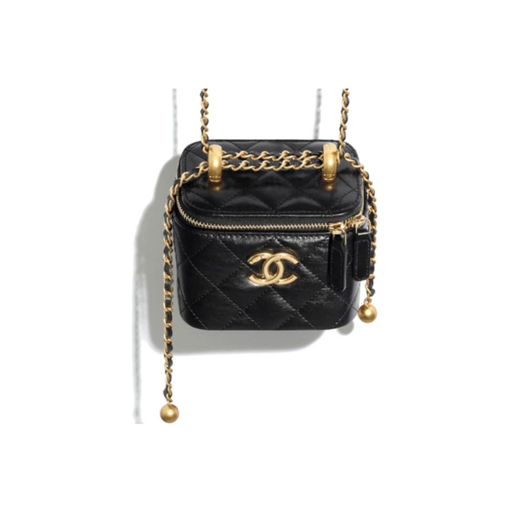 Chanel Cluth With Chain Vanity Box 