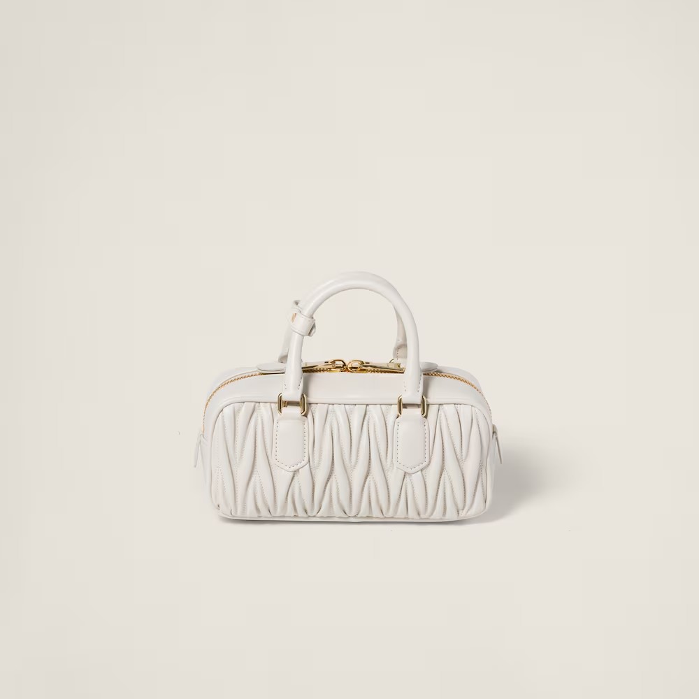Arcadie Matelassé Small Soft Lamb Leather Handbag