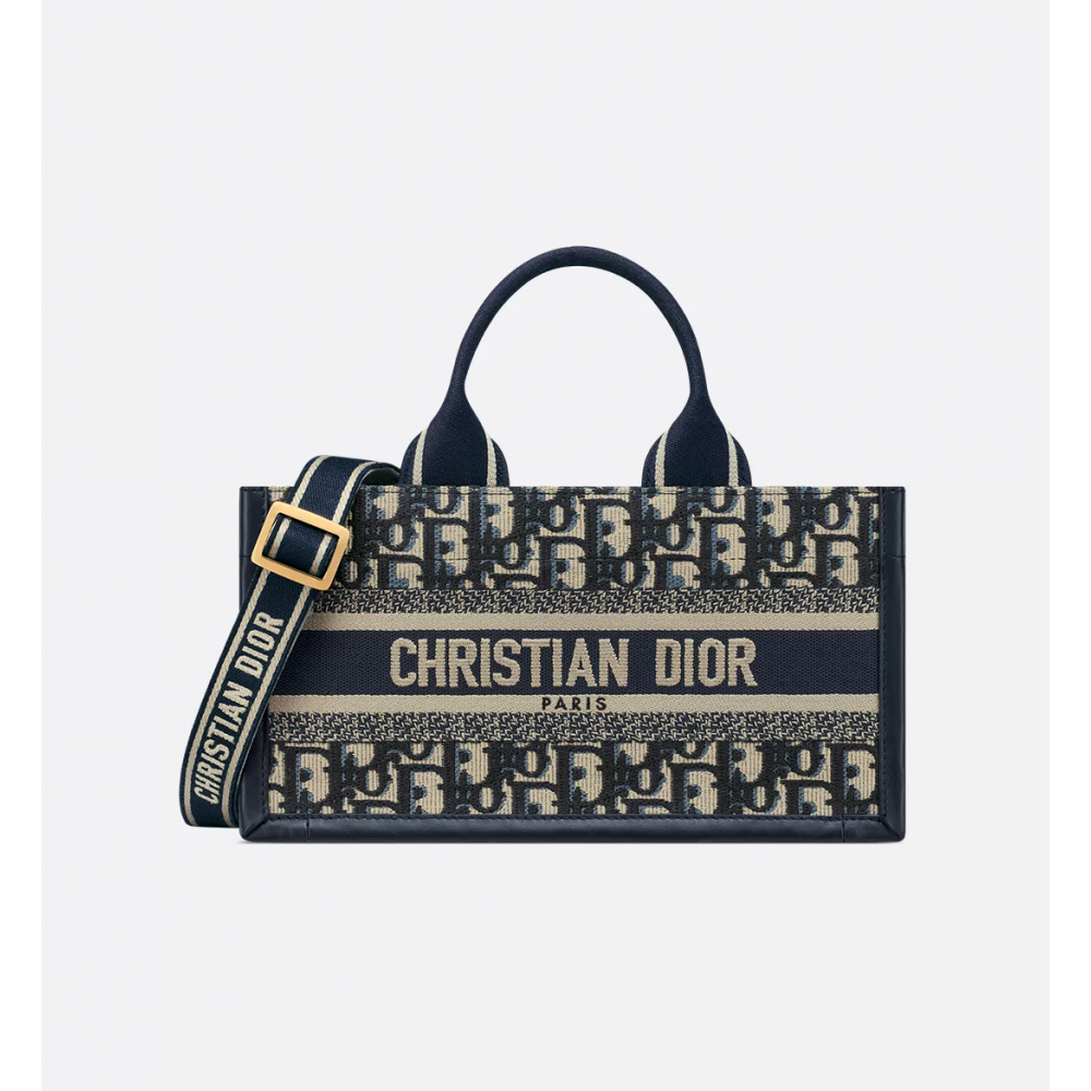East-West Dior Book Tote With Strap East-West Dior Book Tote With Strap