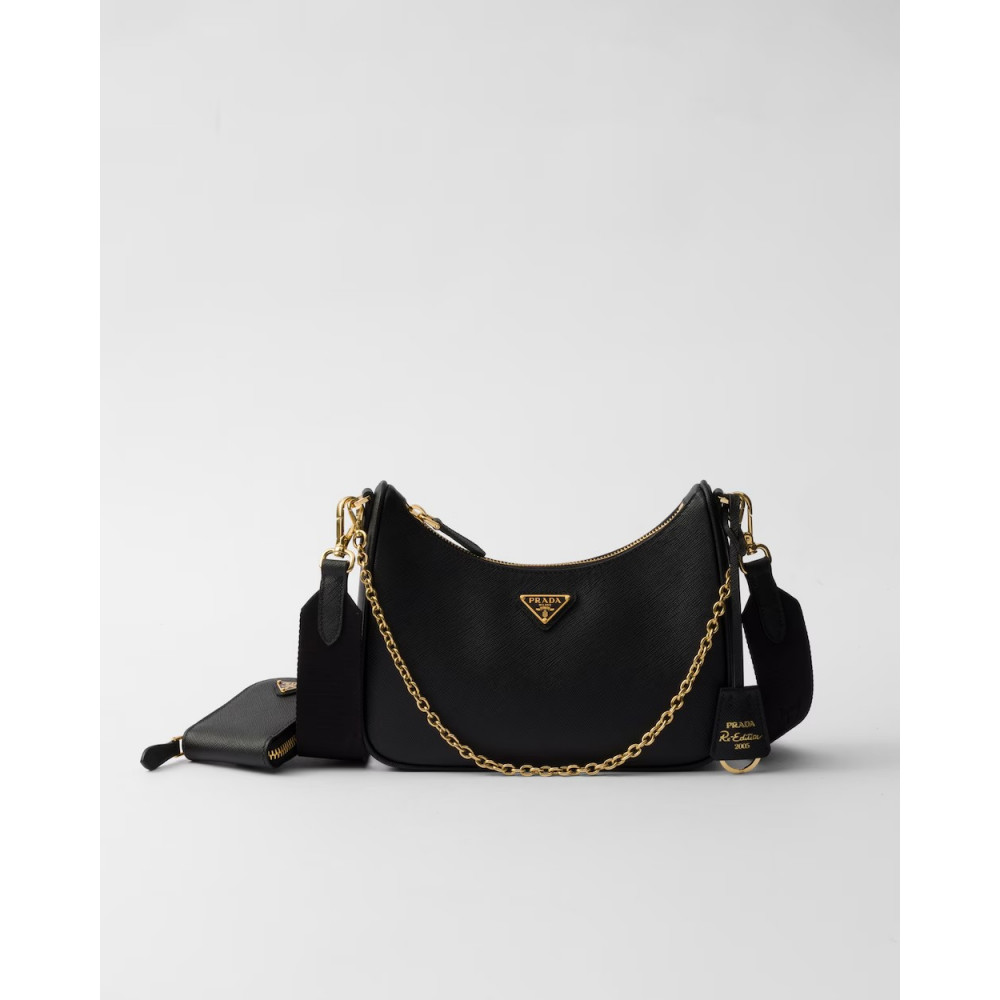 Prada Re-Edition 2005 Saffiano 3-In-1 Handbag Leather Material