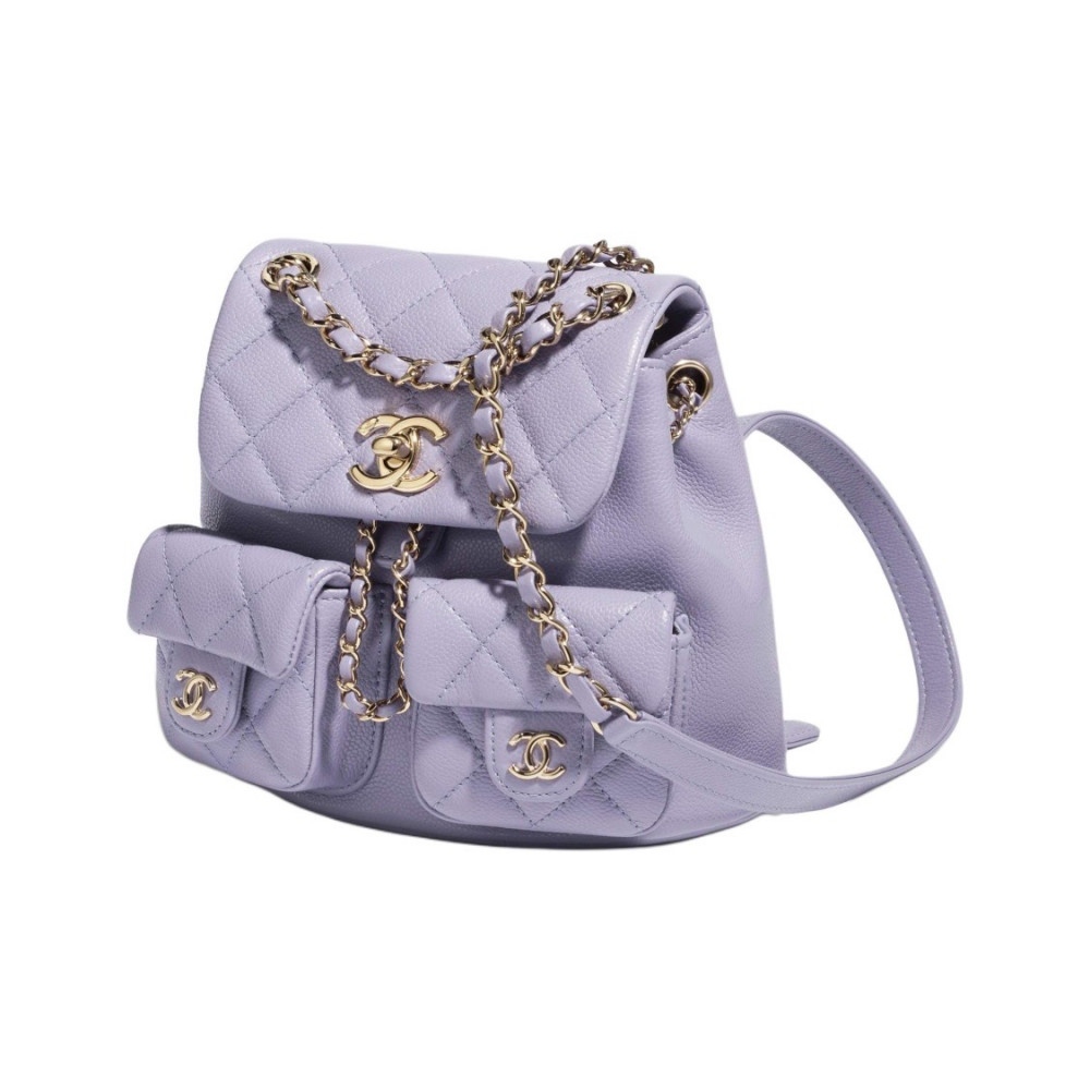 Chanel Grained Calfskin Backpack 
