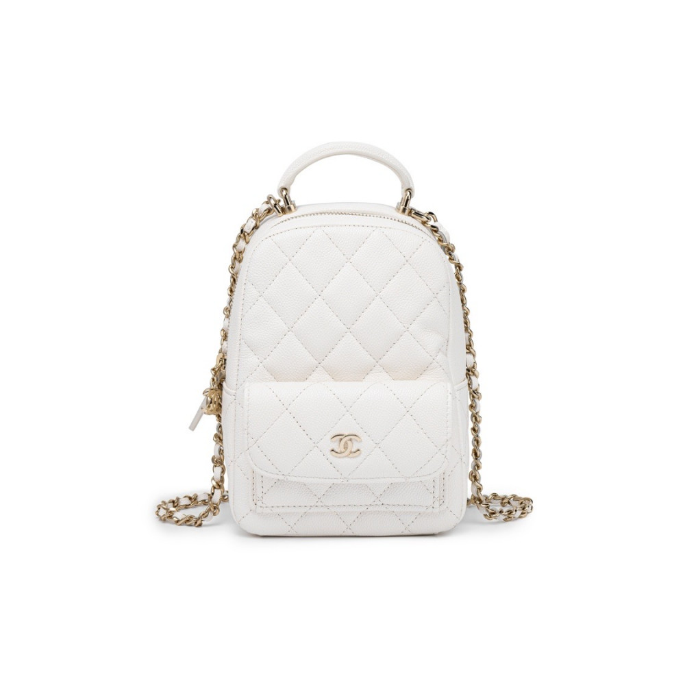 Chanel Mini Backpack White