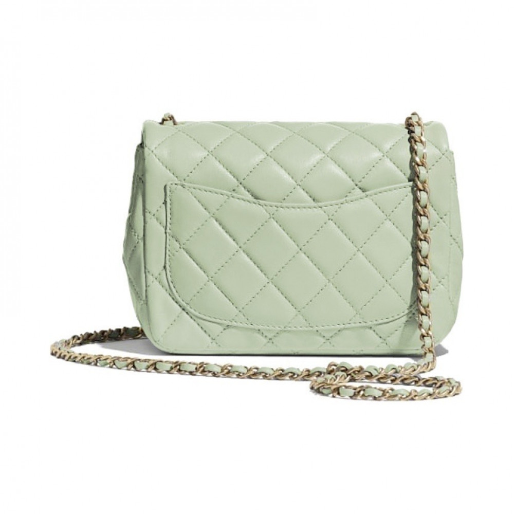 Chanel Flap Bag Gold Ball Green