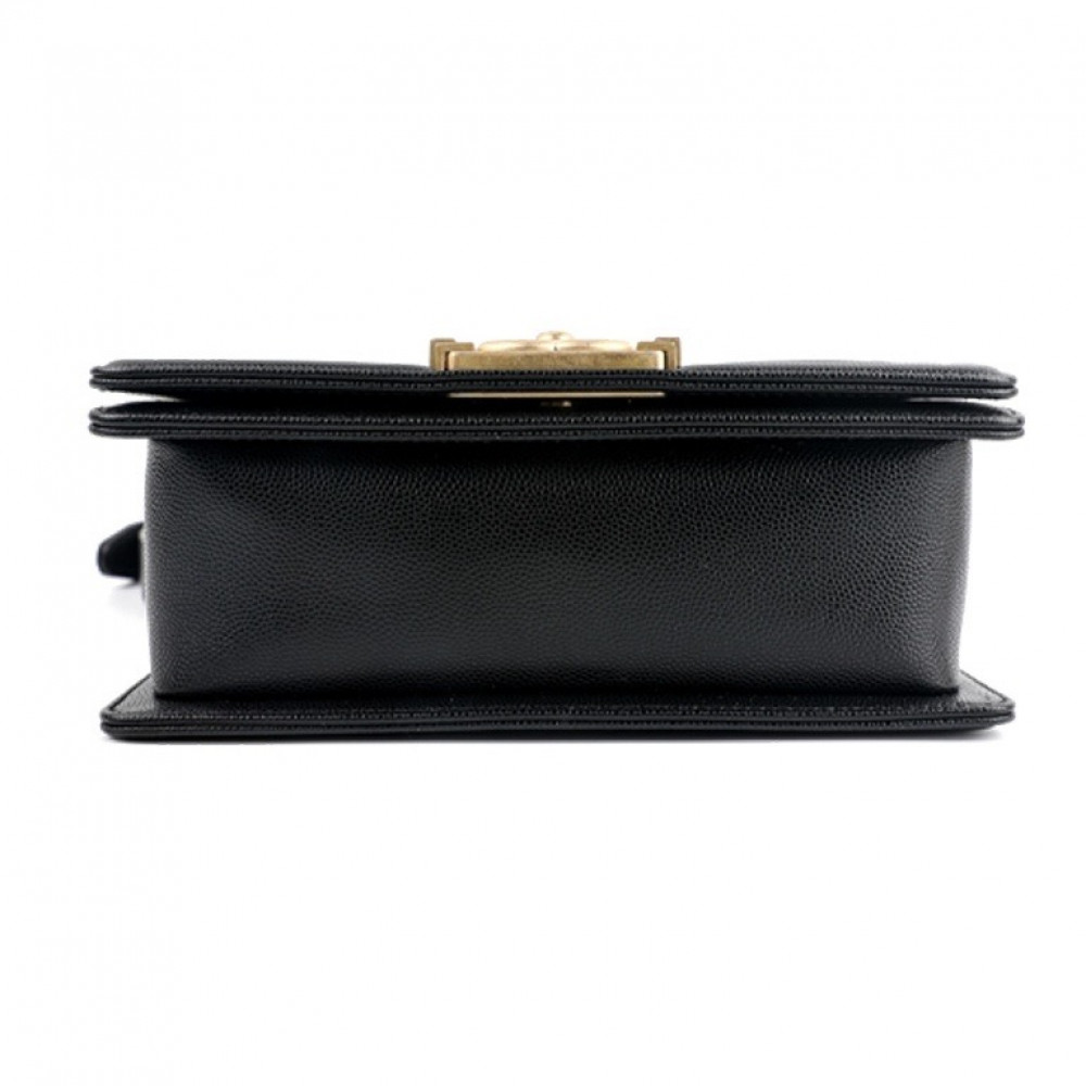Grained Calfskin Boy Chanel Handbag