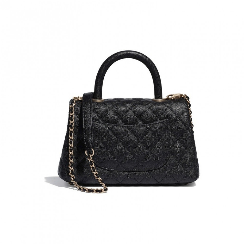 Chanel Classic Caviar Cocohandle Black