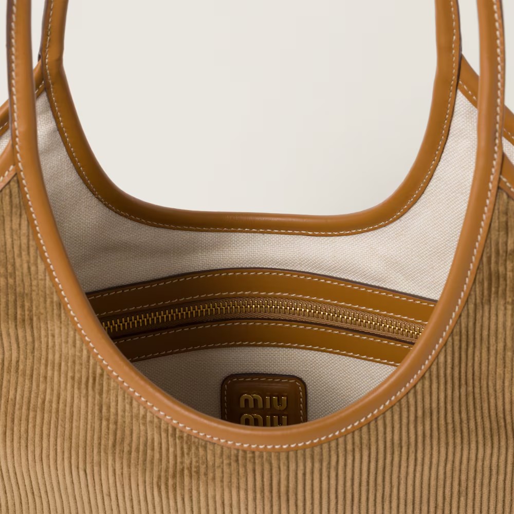 Ivy Corduroy Texture Shopping Bag