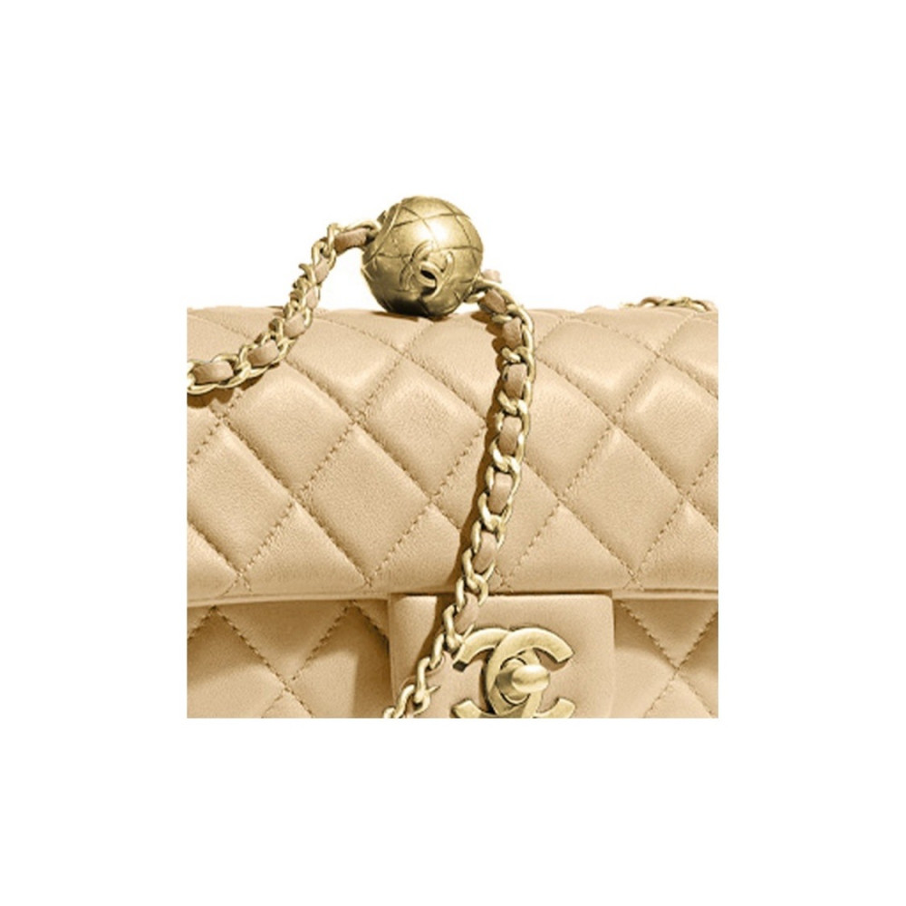 Chanel Classic Flap Bag Gold Ball