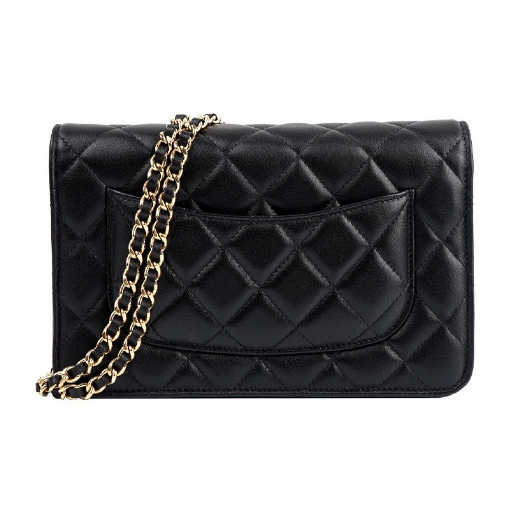 Chanel Classic Flap Bag Wallet On Chain Lambskin