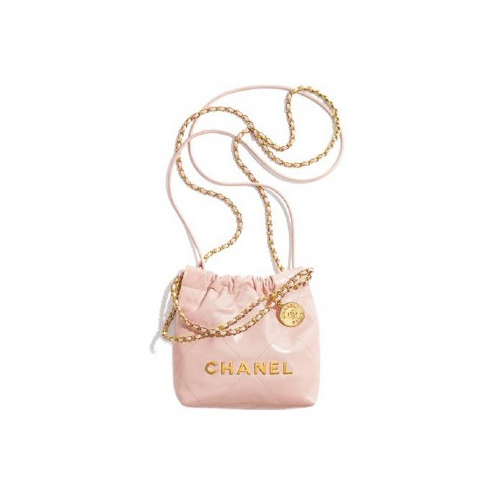 Chanel 22 Mini Handbag Light Pink