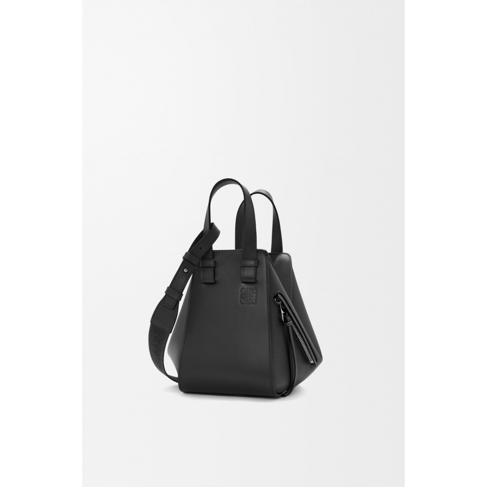 Compact Hammock Bag In Satin Calfskin