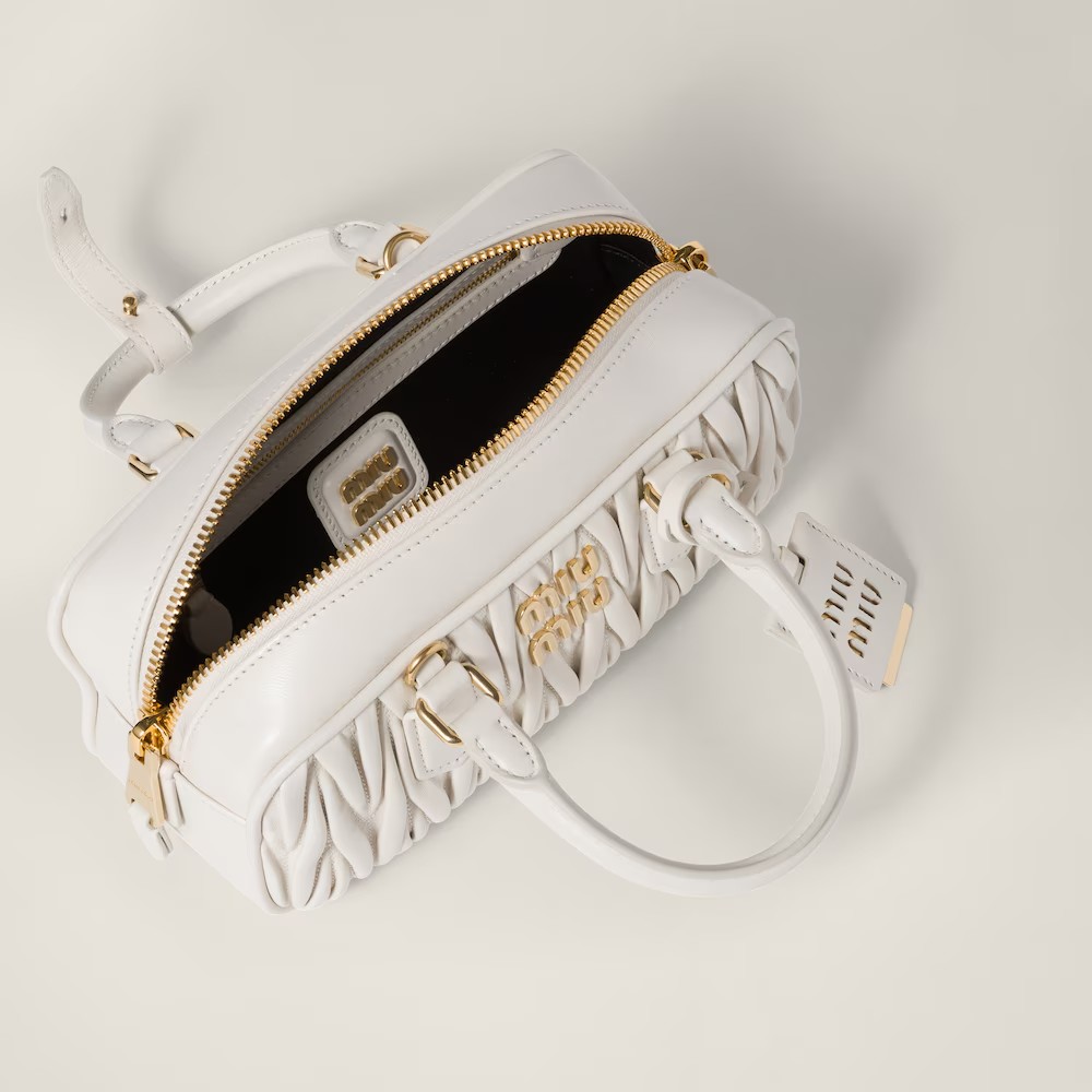 Arcadie Matelassé Small Soft Lamb Leather Handbag