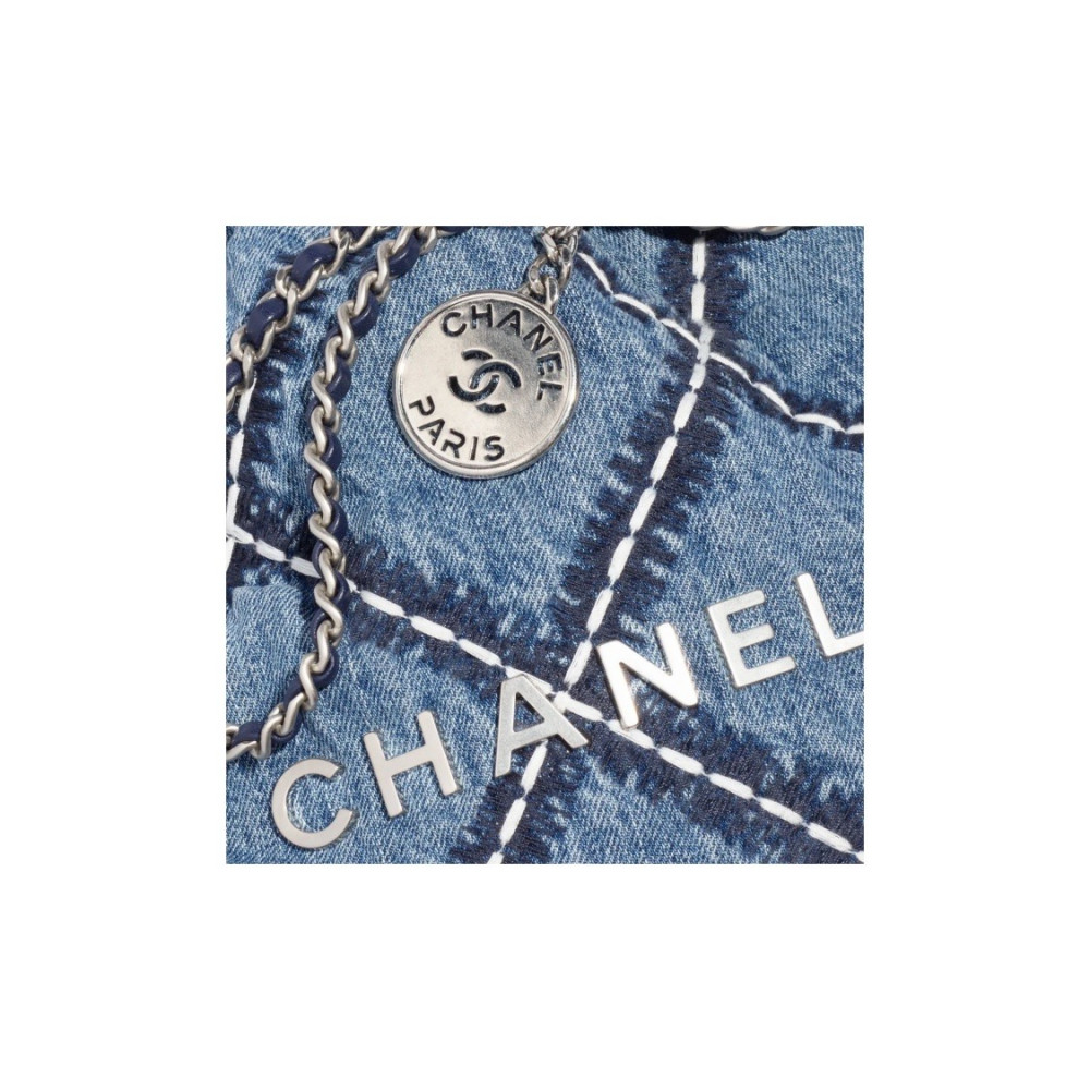 Chanel 22 Mini Handbag Denim