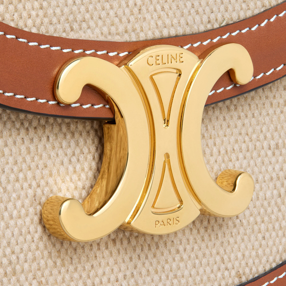 Mini Besace Clea In Textile And Calfskin Mini Besace Clea In Textile And Calfskin