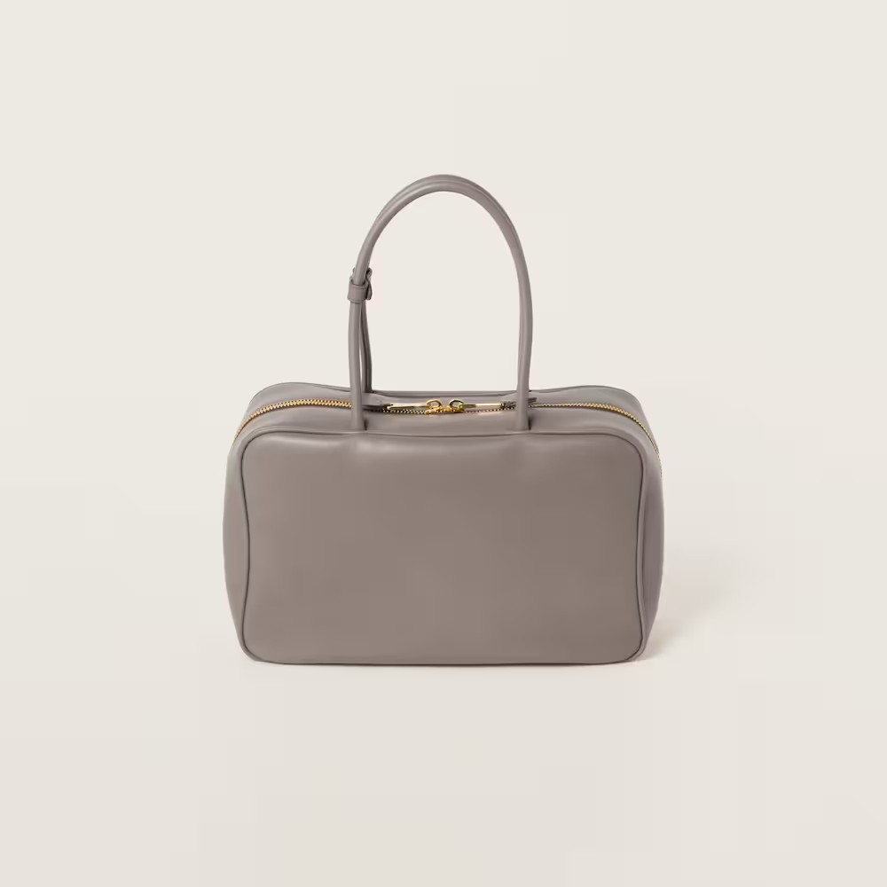 Leather Beau Handbag Clay-Gray