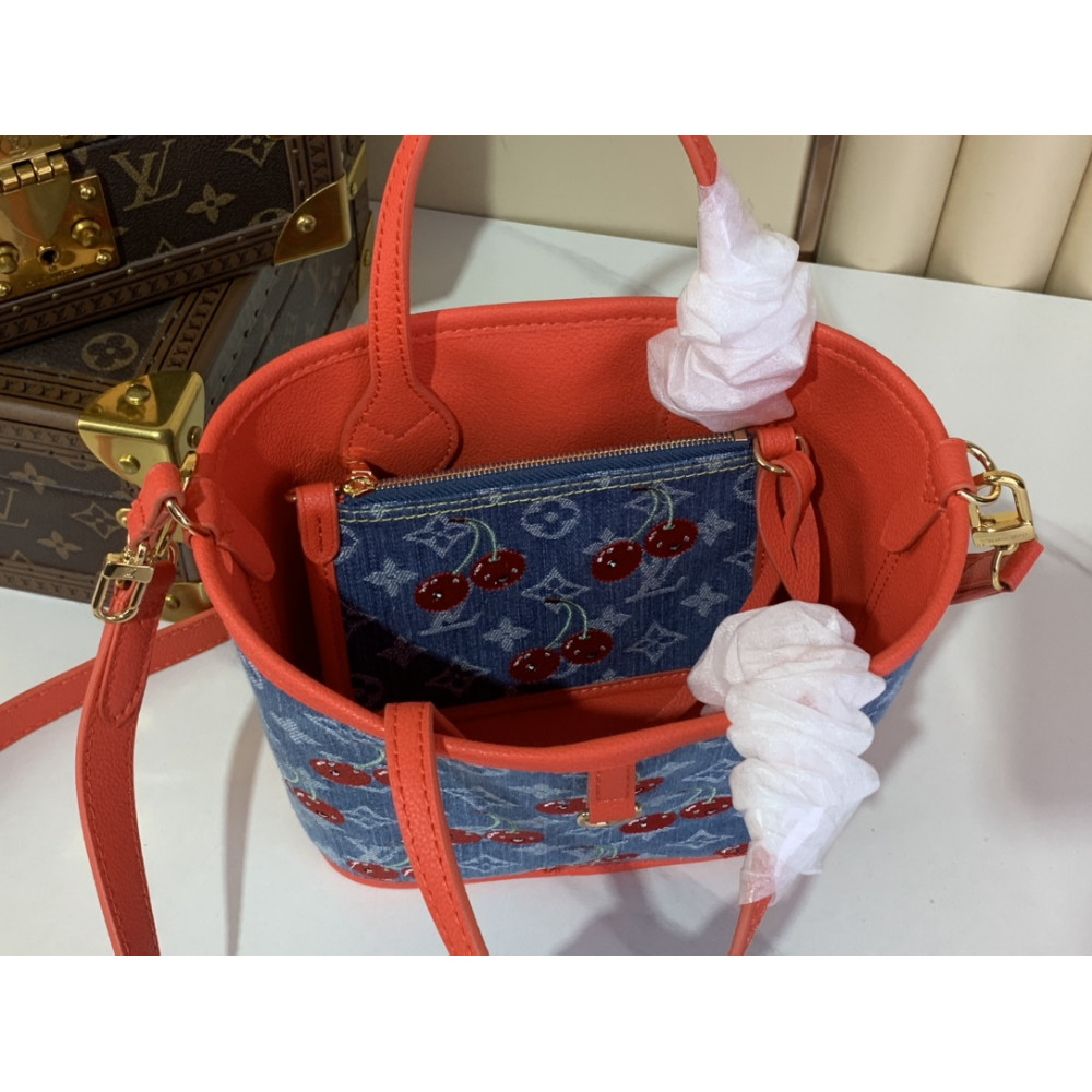 Lv X Tm Neverfull Inside Out Bb Handbag