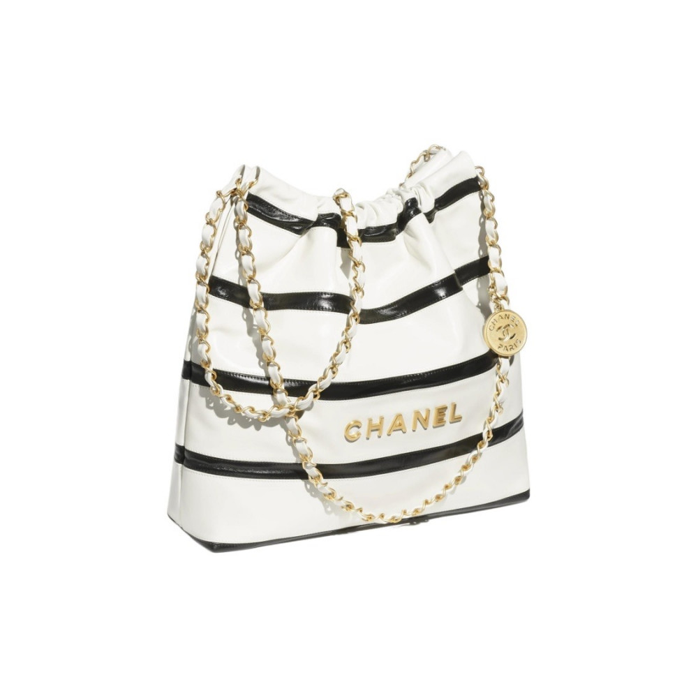 Cahnel 22A Handbag  Stripe