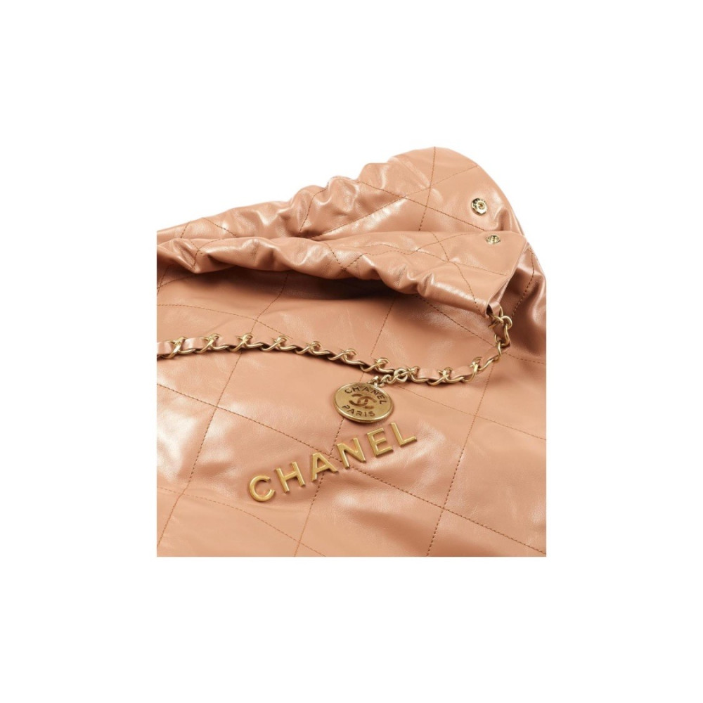 Chanel 22 Hand Bag Caramel