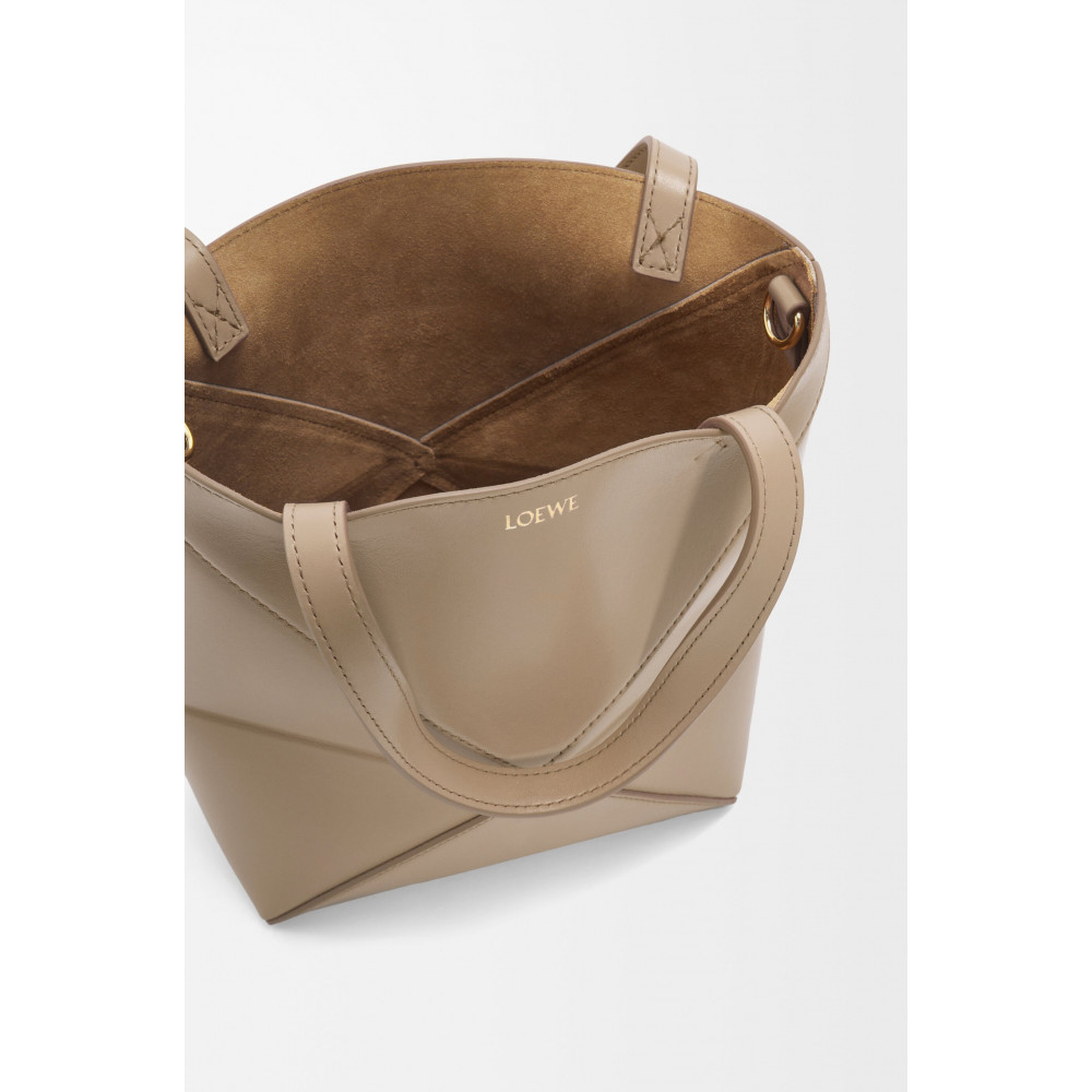 Mini Puzzle Fold Tote In Shiny Calfskin Mini Puzzle Fold Tote In Shiny Calfskin