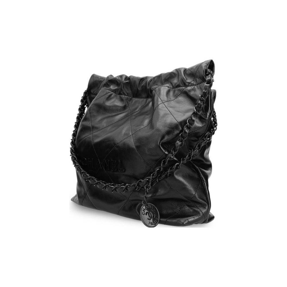 Chanel All Black 22 Handbag