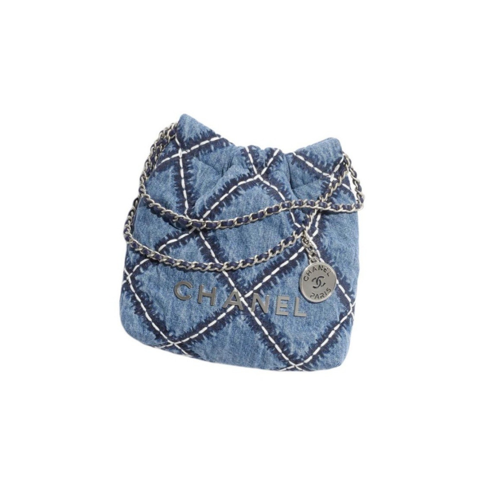 Chanel 22 Mini Handbag Denim
